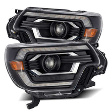 Load image into Gallery viewer, AlphaRex 12-15 Toyota Tacoma PRO-Series Projector Headlights Plank Style Black w/DRL - 880749