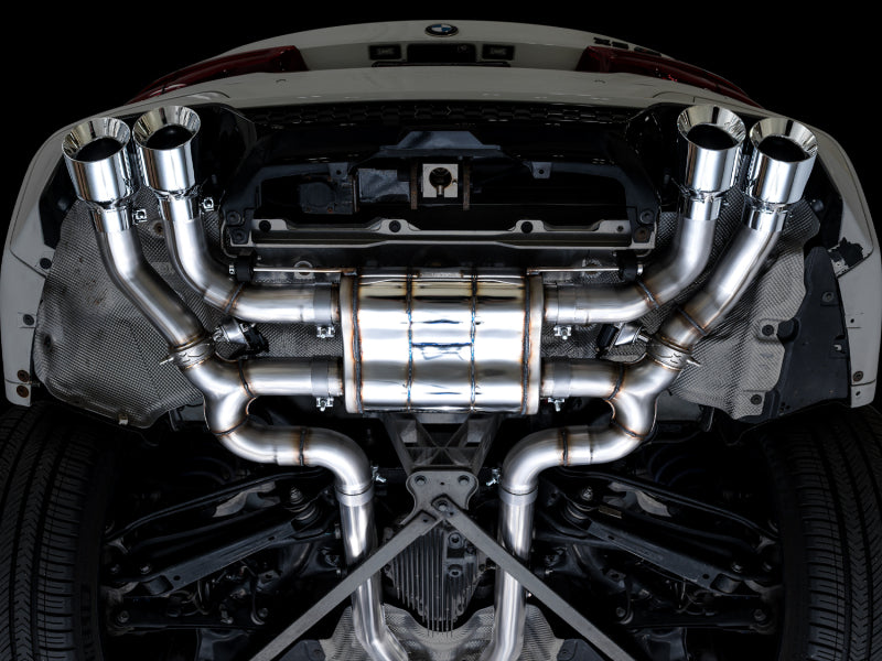 AWE Tuning 20-25 BMW X3 M/M Comp (F97) AWD SwitchPath Axle-Back Exhaust - Chrome Silver Tips - 3025-42301