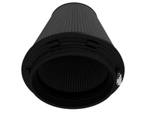 Load image into Gallery viewer, aFe POWER Magnum FLOW Blk Pro 5R Air Filter 6.75x5in Flange x 9.25x7.5 Base x 7.75x6 Top x 18 Height - 24-90202K