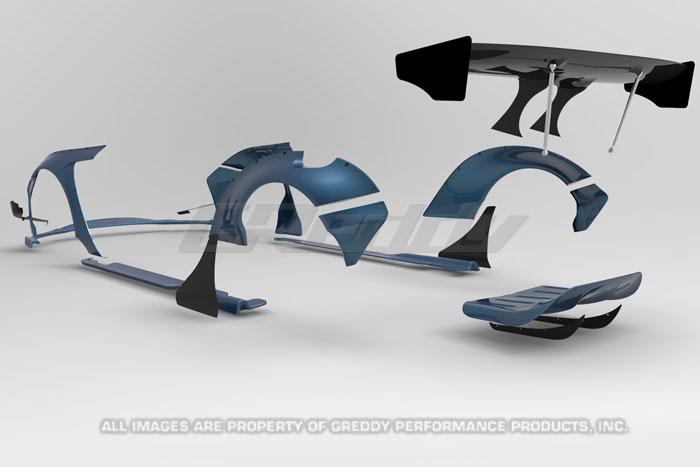 GReddy 2015+ Lexus RC-F Rocket Bunny Full Wide-Body Aero Kit w/ GT Wing - 17010251