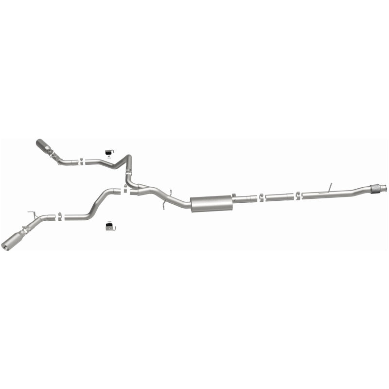 MagnaFlow 2019 Chevy Silverado 1500 V8 5.3L Street Series Dual Split Exit Exhaust w/ Polished Tips - 19473