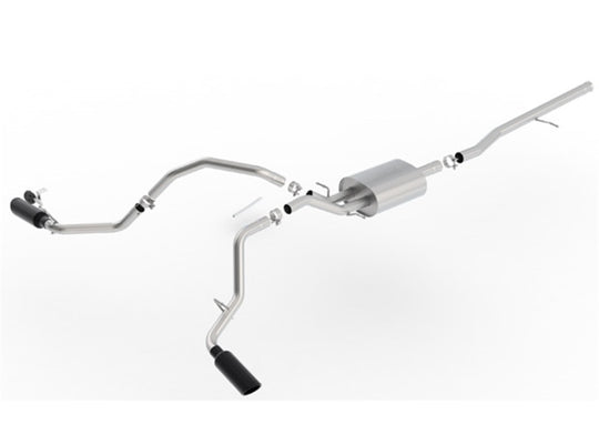 Borla 14-18 Chevrolet Silverado 1500 AT/MT 4DR SS S-Type Catback Exhaust Black Chrome Tip - 140545BC