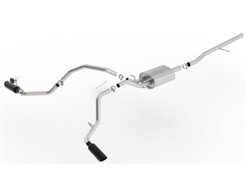Borla 14-18 Chevrolet Silverado 1500 AT/MT 4DR SS S-Type Catback Exhaust Black Chrome Tip - 140545BC
