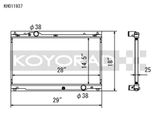 Load image into Gallery viewer, Koyo 06-13 Lexus IS250/IS350 2.5L/3.5L (6MT/AT) Radiator - KH011937