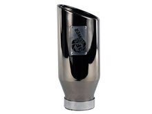 Load image into Gallery viewer, aFe MACHForce XP Exhausts Tips SS-304 EXH Tip 4In x 6Out x 15L Bolt-On (blk chrome) - 49-92018-BC