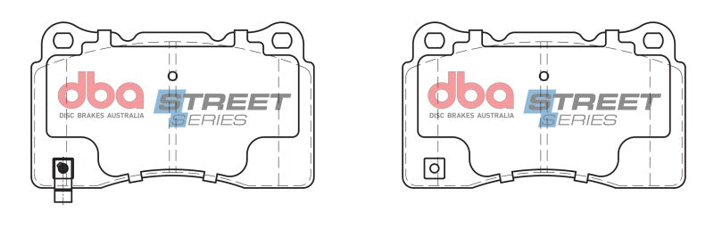 DBA 05-06 Ford GT Rear Street Series Brake Pads - DB1678SS