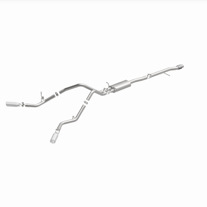 Magnaflow 14 Chev Silverado V8 5.3L CC/EC Cab Dual Split Behind Rear Tires Exit SS Cat Back Perf Exh - 15269