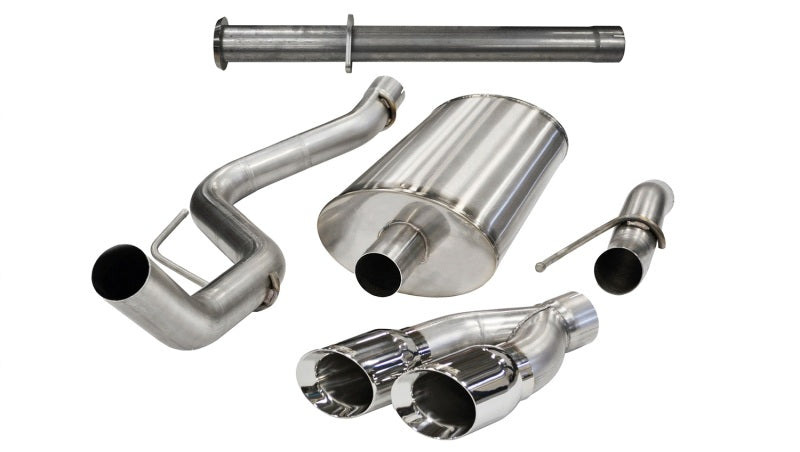 Corsa 2011-2014 Ford F-150 Raptor 6.2L V8 145in Wheelbase Polished Xtreme Cat-Back Exhaust - 14760