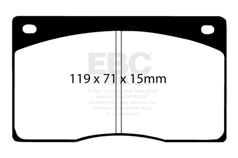 EBC 93-97 Aston Martin DB7 3.2 Supercharged Greenstuff Front Brake Pads - DP2262