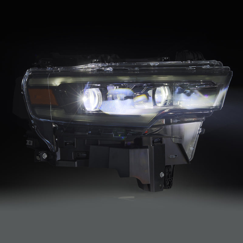 AlphaRex 25-26 Dodge Ram 1500 Luxx LED Proj Headlights -Alpha Black w/Activ Lit/Seq Signal/Switchbk - 880906