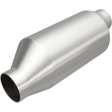 Load image into Gallery viewer, MagnaFlow 2in In/Out 4in Round Body 11.875in L Universal California Legal Catalytic Converter - 5461084