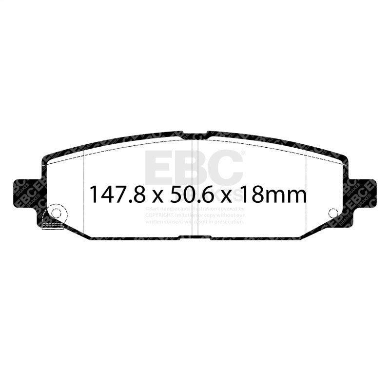 EBC 2018+ Jeep Wrangler (JL) Greenstuff Rear Brake Pads - DP63102