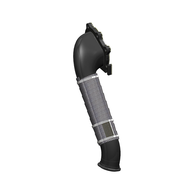 MBRP 01-04 Chev/GMC 6.6L Duramax 3in Black Turbo Down Pipe - GMCA425