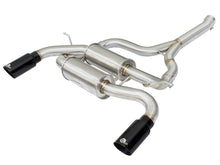 Load image into Gallery viewer, aFe MACHForce XP SS-304 Black Tip 2.5in Dia Axle Back Exhaust 12-15 BMW 335i (F30) 3.0L (t) - 49-36325-B