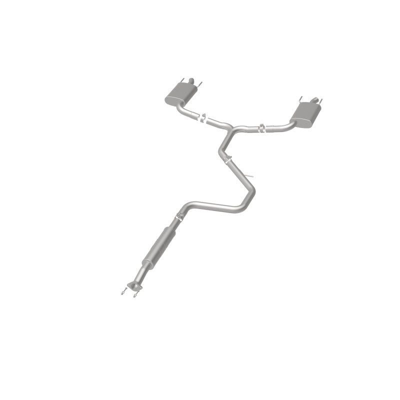 MagnaFlow Cat-Back SS 2.25/2.5in Dual Split Rear Exit Polished 3in Tip 2015 Chev Impala 3.6L V6 - 19023