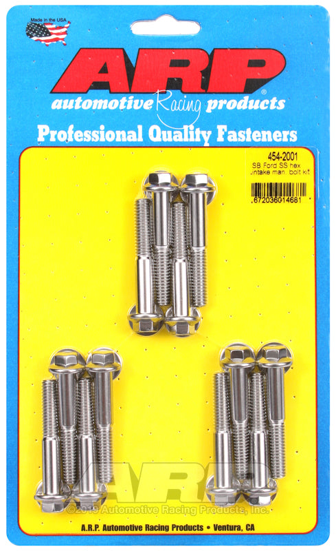 ARP Ford SS Hex Intake Manifold Bolt Kit - 454-2001