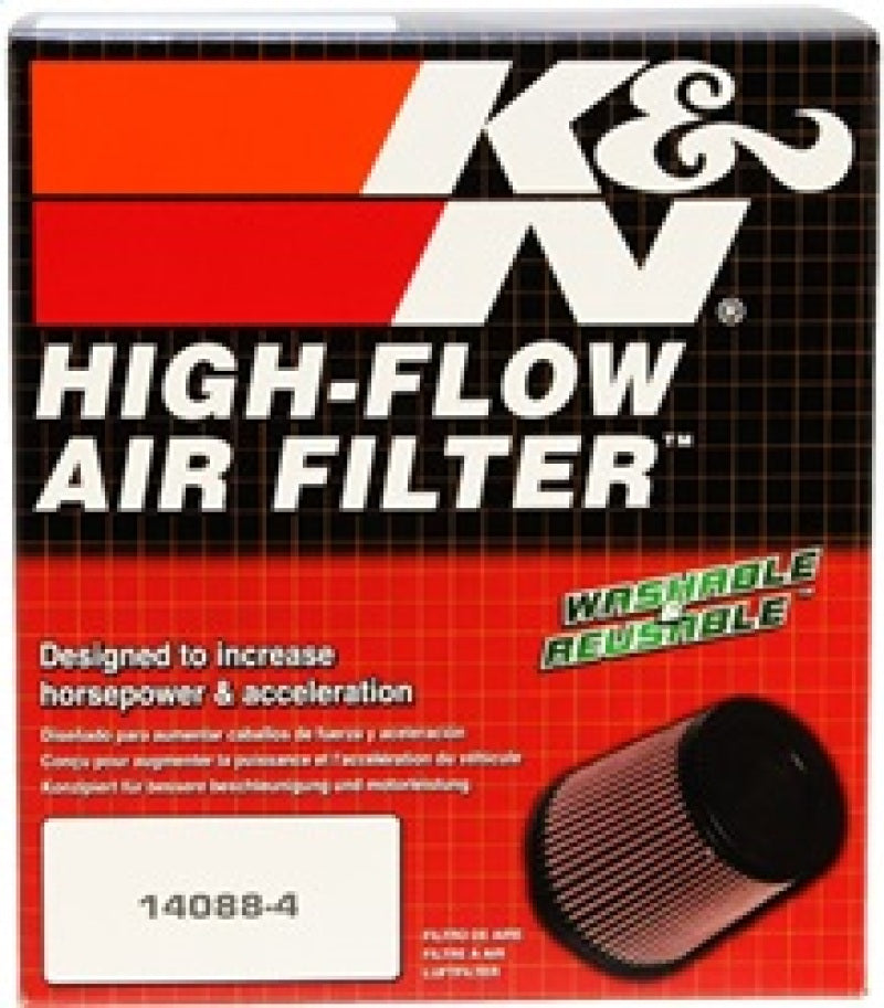 K&N Filter Universal Rubber Filter 2.5 inch Flange 5.25 inch Base 5.75 inch Height - RU-5005