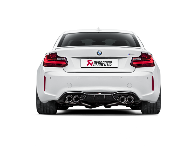Akrapovic 16-17 BMW M2 F87 (Excl M2 Competition) Evolution Line Cat Back (Titanium) w/Carbon Tips - ME-BM/T/8H
