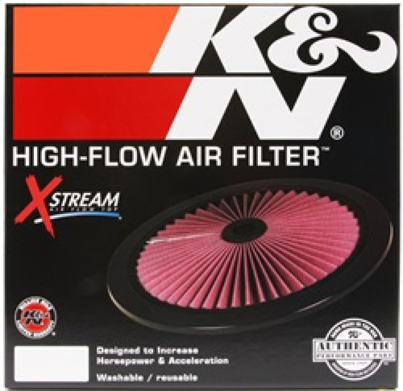 K&N X-Stream Top Filter X-Stream 14 inch OD Black - 66-1401