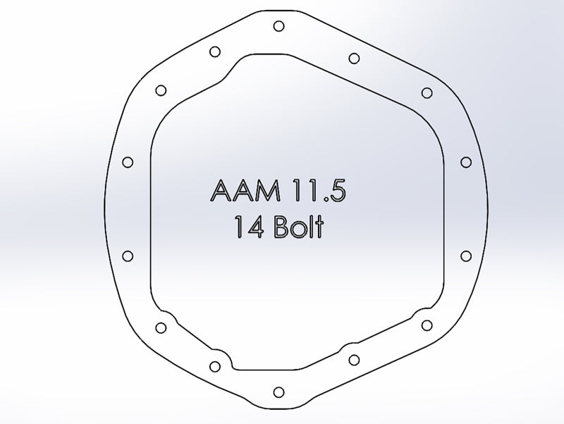 aFe Power Front/Rear Diff Cover Kit w/ Oil 01-10 GM Diesel Trucks V8 (AAM 9.25 & AAM 11.5-14) - 46-7706AB