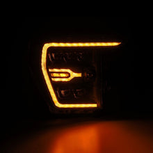 Load image into Gallery viewer, AlphaRex 21-22 Ford F-150 NOVA LED Proj Headlights Plank Style Blk w/Activ Light/Seq Signal - 880137