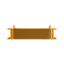 Load image into Gallery viewer, Mishimoto Universal -8AN 10 Row Oil Cooler - Gold - MMOC-10-8GD