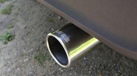 Corsa 2018-2025 Jeep Wrangler JL 2.5in Dual Rear Exit Polished Tips Touring Axle-Back Exhaust - 21016