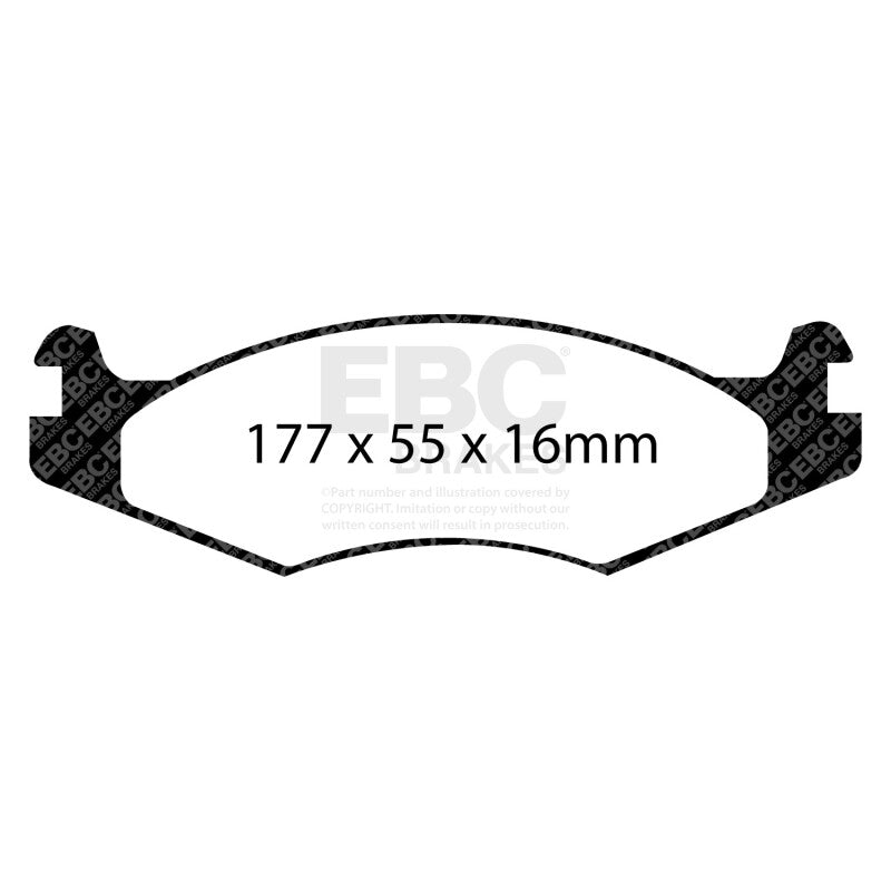 EBC 92-03 Am General H1 Yellowstuff Front Brake Pads - DP41785R