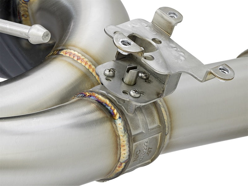 aFe MACHForce XP 16-17 BMW 340i/iX 440i/iX L6-3.0L (t) SS Axle-Back Exhaust w/Black Tip - 49-36335-B