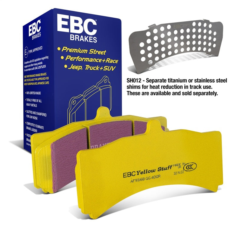 EBC Brakes Yellowstuff Performance Brake Pads - DP4012R