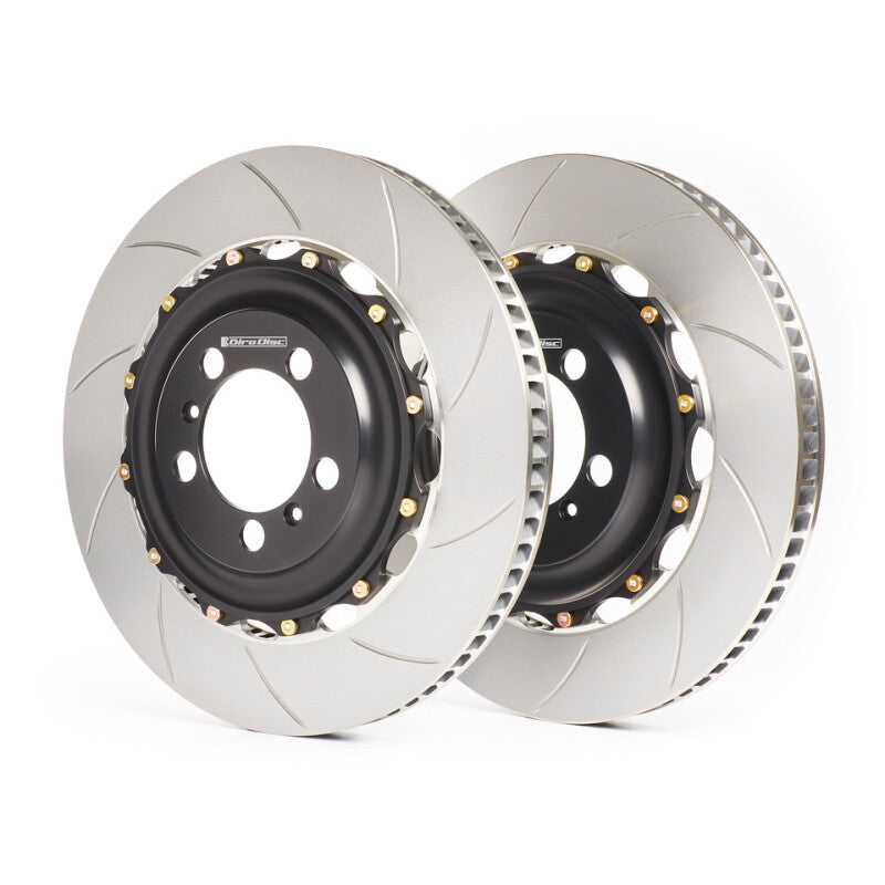 GiroDisc 2022+ Audi RS3 (8Y) (w/Carbon Ceramic Brakes) Front 2-Piece Iron Conversion Slotted Rotors - A1-355