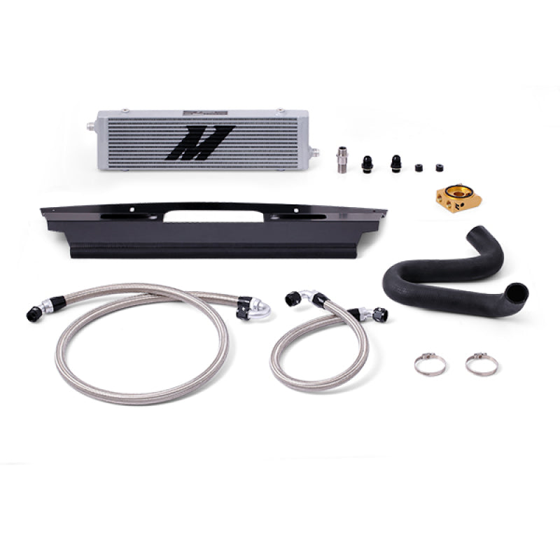 Mishimoto 15-17 Ford Mustang GT Right-Hand Drive Thermostatic Oil Cooler Kit - Silver - MMOC-MUS8-15TRHD