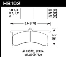 Load image into Gallery viewer, Hawk Black Motorsports Brake Pads - HB102M.800