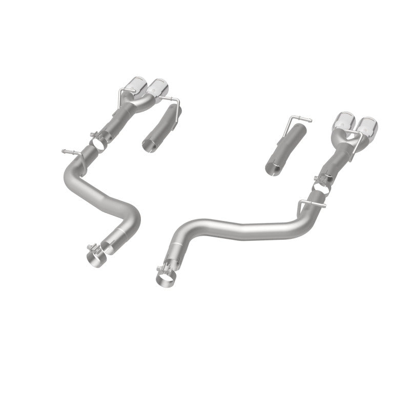 MagnaFlow Axle-Back, SS, 2.5in, Quad Split Rear 3.5in Tip 2015 Dodge Challenger 3.6L V6 - 19218