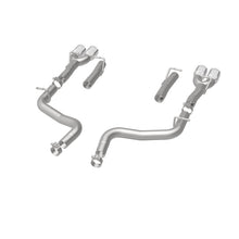 Load image into Gallery viewer, MagnaFlow Axle-Back, SS, 2.5in, Quad Split Rear 3.5in Tip 2015 Dodge Challenger 3.6L V6 - 19218