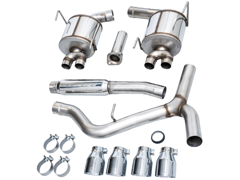 AWE Tuning 2022+ VB Subaru WRX Touring Edition Exhaust - Chrome Silver Tips - 3015-42979