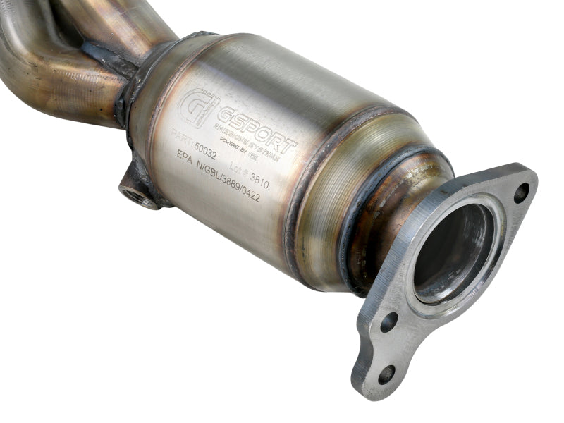 aFe 05-11 Toyota Tacoma V6-4.0L Twisted Steel 409 Stainless Steel Long Tube Header w/ Cat - 48-46001-1HC