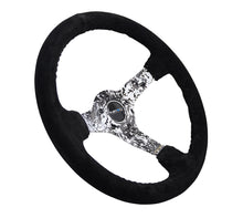 Load image into Gallery viewer, NRG Reinforced Steering Wheel (350mm / 3in. Deep) Blk Suede w/Hydrodipped Digi-Camo Spokes - RST-036DC-S