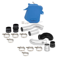 Load image into Gallery viewer, Mishimoto 11-16 Ford 6.7L Powerstroke Air-To-Water Intercooler Kit - Wrinkle Blue w/ Polished Pipes - MMINT-F2D-11KBLP
