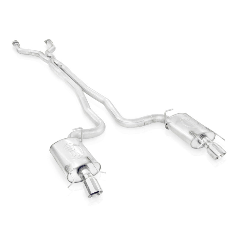Stainless Works 2009-15 Cadillac CTS-V Wagon 3in Catback System X-Pipe Chambered Mufflers 4in Tips - CTSV9WGCBC