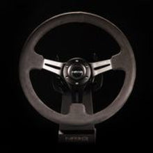 Load image into Gallery viewer, NRG Reinforced Steering Wheel (350mm / 3in. Deep) Black Leather w/ Alcantara Stitching - RST-018SA