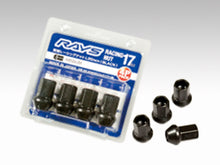 Load image into Gallery viewer, Rays 17 Hex Racing Lock Set L35 M12x1.50 - Black (4 Pieces) - W17RN12150BL354LP