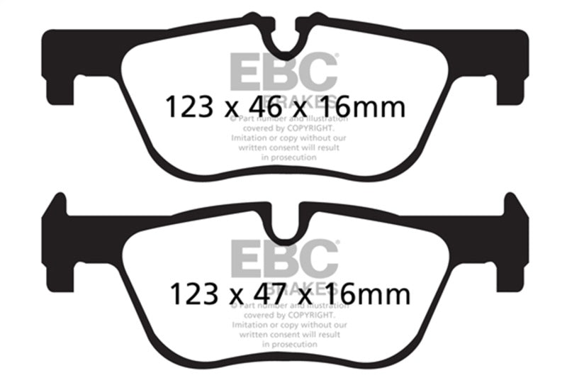 EBC 14+ BMW 228 Coupe 2.0 Turbo ATE calipers Redstuff Rear Brake Pads - DP32132C