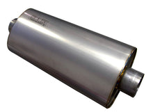 Load image into Gallery viewer, Kooks 3in Oval Center/Center Muffler 18in Long Body Polished Stainless Steel - MUF-019