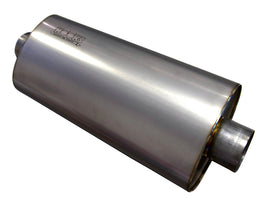 Kooks 3in Oval Center/Center Muffler 18in Long Body Polished Stainless Steel - MUF-019