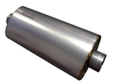Kooks 3in Oval Center/Center Muffler 18in Long Body Polished Stainless Steel - MUF-019