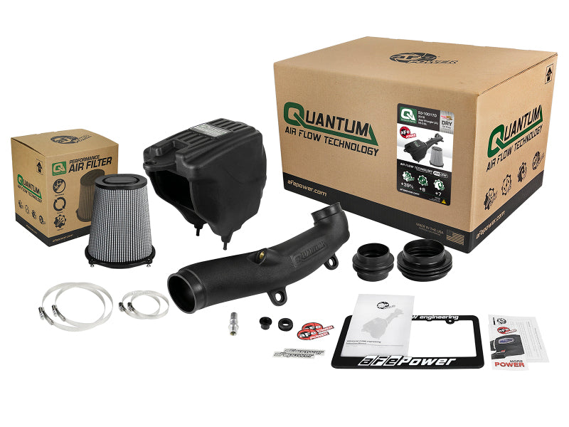 aFe Quantum Pro Dry S Cold Air Intake System 18-19 Jeep Wrangler (JL) V6-3.6L - 53-10017D