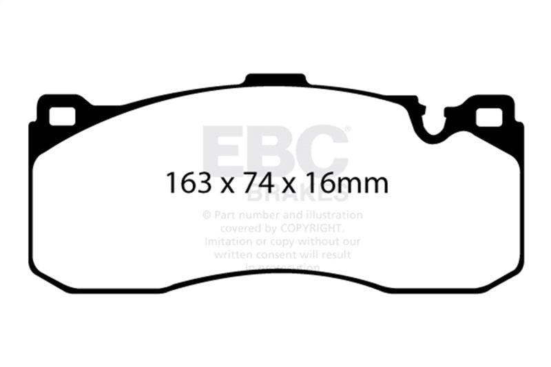 EBC Racing 11-13 BMW 1 Series (E82) Coupe RP-1 Race Front Brake Pads - DP81995RP1
