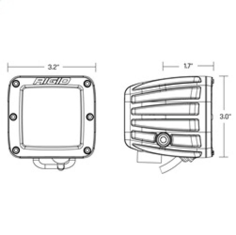 Rigid Industries D-Series PRO SAE Fog White Pair - 504815