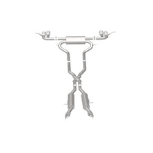 Load image into Gallery viewer, MagnaFlow Cat Back, SS, 2.5in, Quad Split Polish 4in tip 14-15 Jeep Grand Cherokee 3.6L/5.7L V6/V8 - 19193